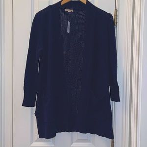 Brand new Loft cardigan in navy blue size M cotton/ acrylic blend